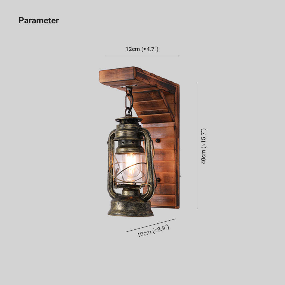 Austin Lantern Wall Lamp dimensions