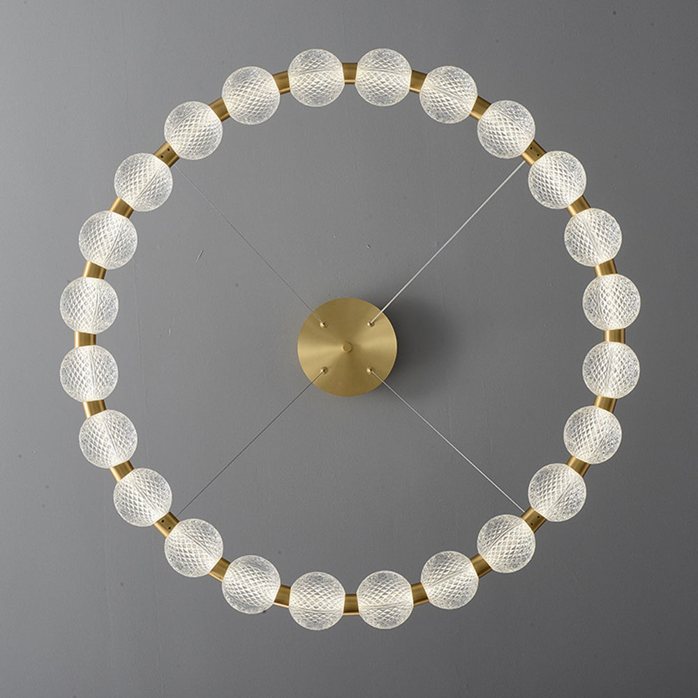 Ring Pendant Light - Aluminium Acrylic Chandelier