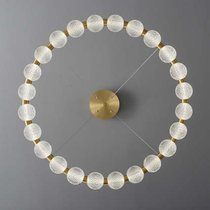 Ring Pendant Light - Aluminium Acrylic Chandelier