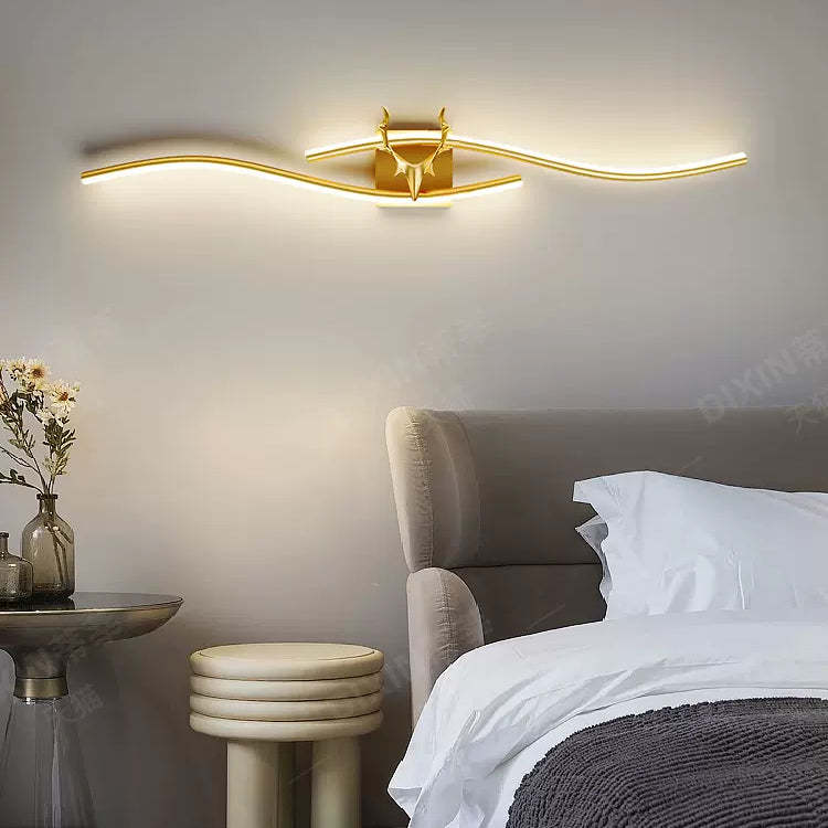 Gold Alana LED Wall Lamp, Modern Lighting Fixture