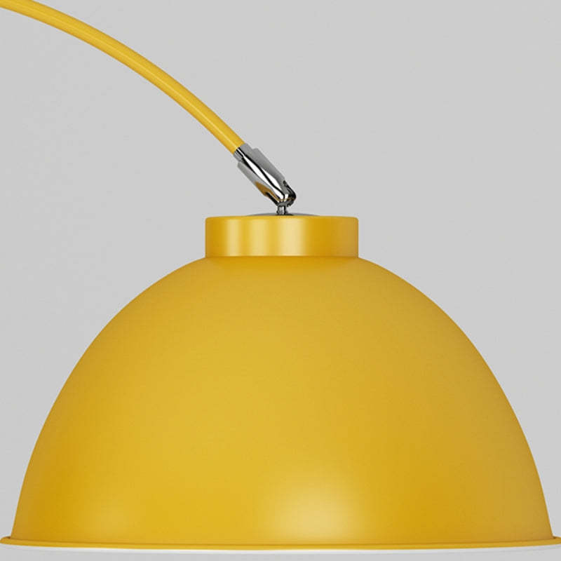 Yellow Morandi Arc Floor Lamp - Modern Design