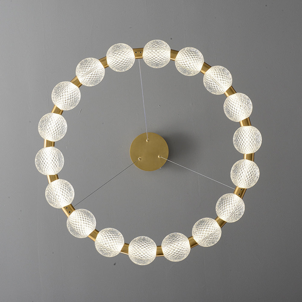 Marilyn Ring Pendant: Modern Acrylic Globe Lighting