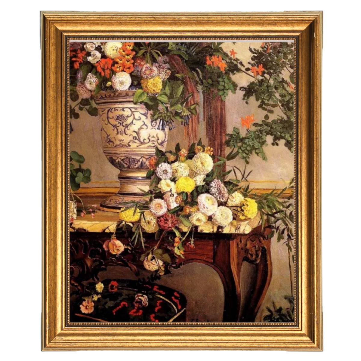 Frederic Bazille Flowers Oil Painting Reproduction