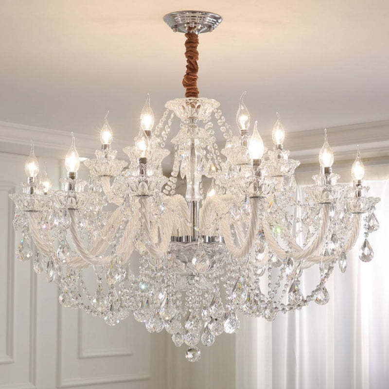 Silva French Crystal Chandelier - Elegant crystal lighting fixture