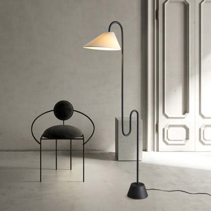 Salgado Postmodern Metal Curved Floor Lamp