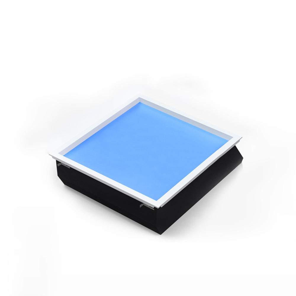 Edge modern blue flush mount ceiling light