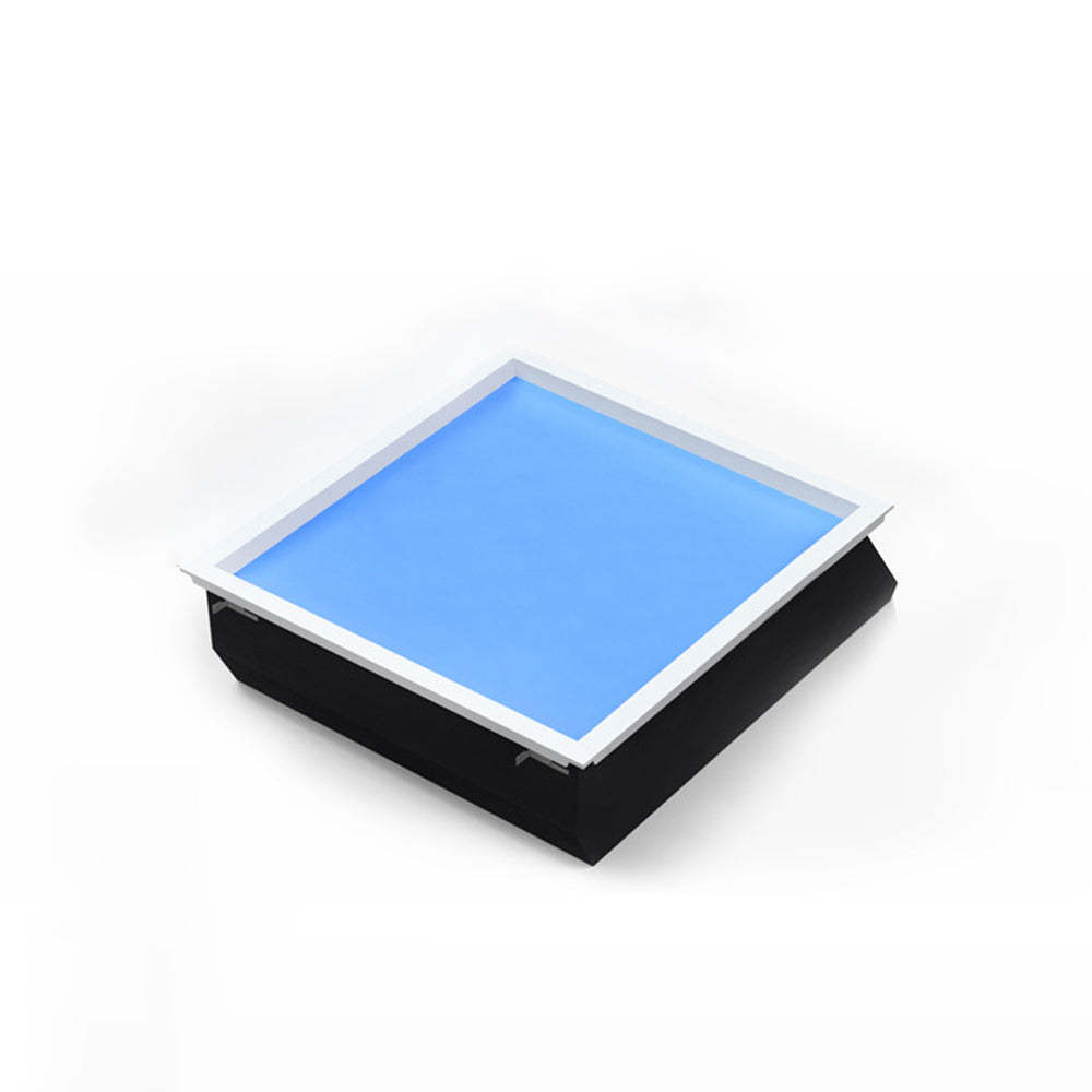 Edge modern blue flush mount ceiling light
