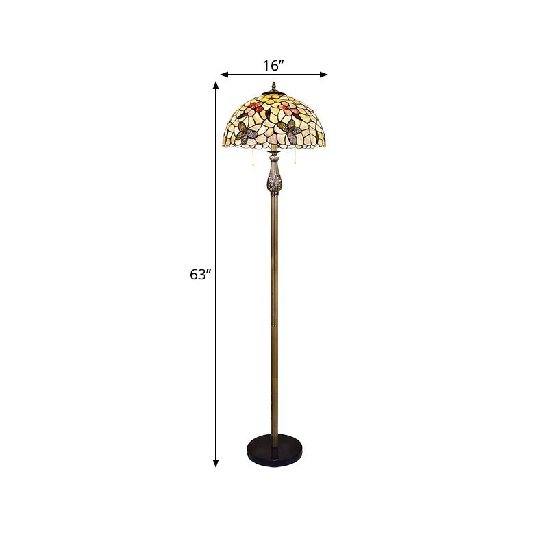 Alessio butterfly flower floor lamp dimensions