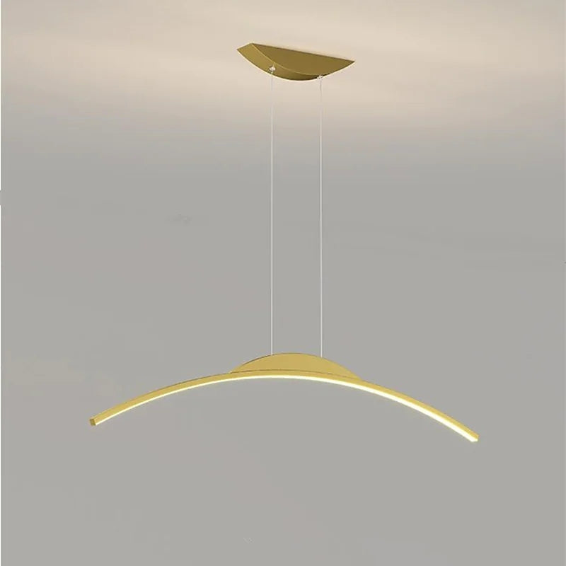 Gold Louise LED Pendant Light. Modern Lighting Fixtures