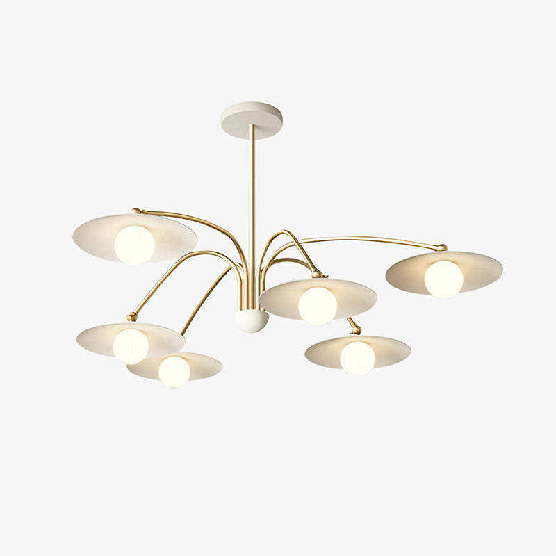 Cairns metal pendant light with glass shades, Las Sola
