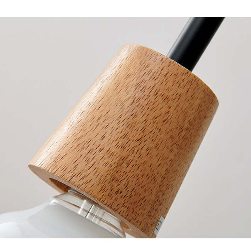 Levy Pendant Light wood base detail