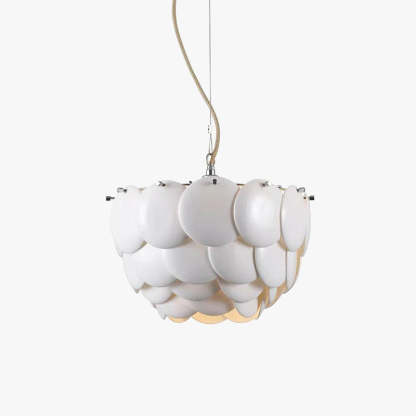 Lottie White Art Deco Chandelier Light Fixture