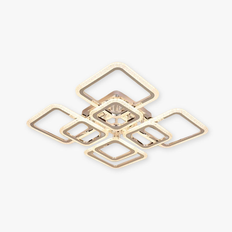 Lacey Modern Square Flush Mount Ceiling Light