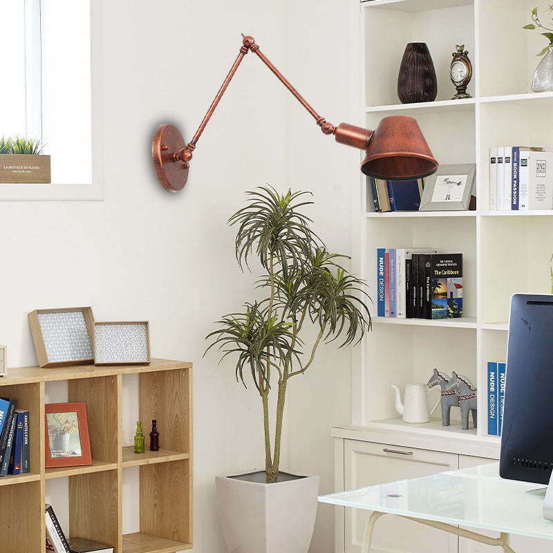 Industrial LED Wall Lamp - Brady Rotatable Design for Office Lighting