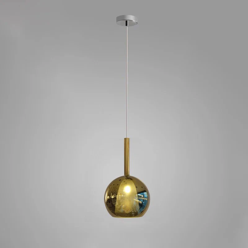Hailie Modern Round Glass Pendant Light Bedroom Living Room