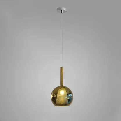 Hailie Modern Round Glass Pendant Light Bedroom Living Room