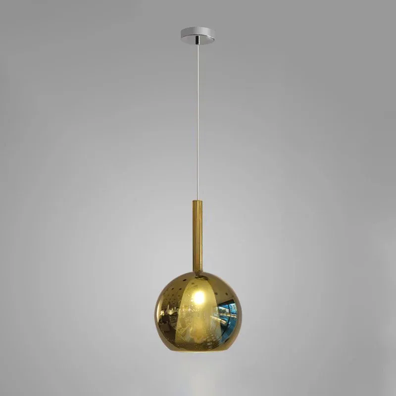 Hailie Modern Round Glass Pendant Light Bedroom Living Room