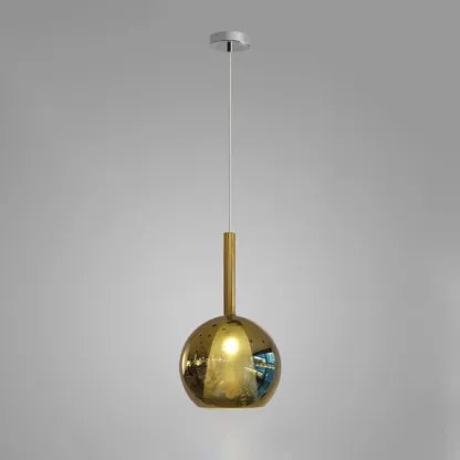 Hailie Modern Round Glass Pendant Light Bedroom Living Room