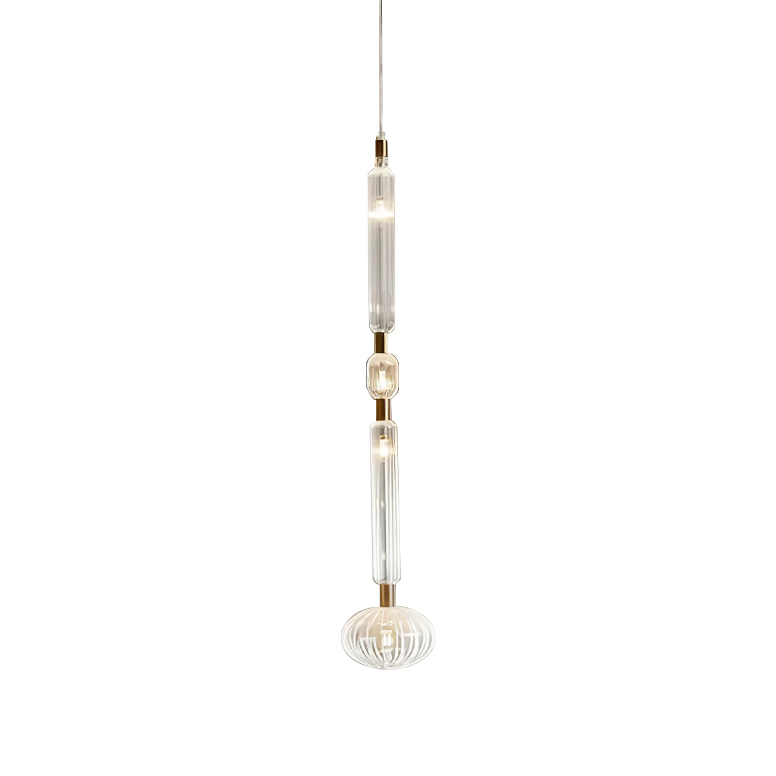 Alessio Vintage Metal Glass Pendant Light Bedroom Living Room