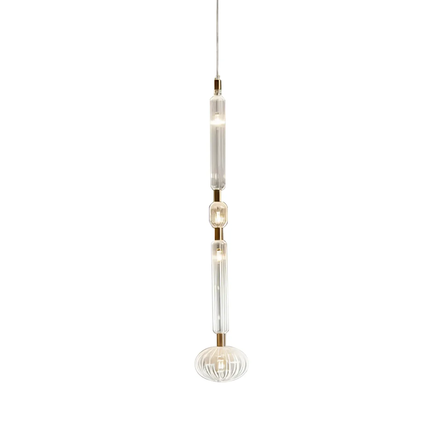 Alessio Vintage Metal Glass Pendant Light Bedroom Living Room