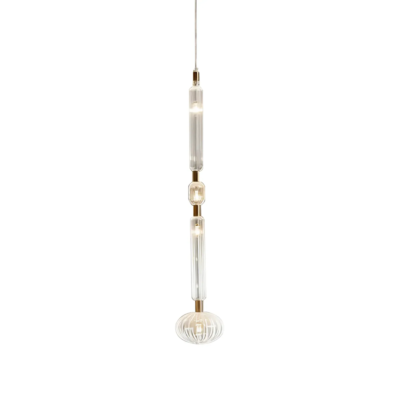 Alessio Vintage Metal Glass Pendant Light Bedroom Living Room