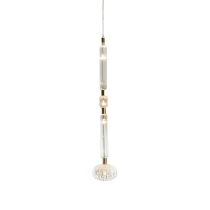 Alessio Vintage Metal Glass Pendant Light Bedroom Living Room
