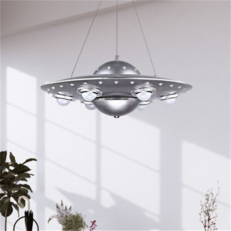 Silver UFO Pendant Light - Kids Lighting