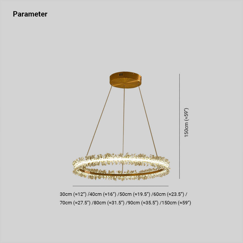 Kristy Pendant Light Dimensions, Ring Flower Crystal Chandelier