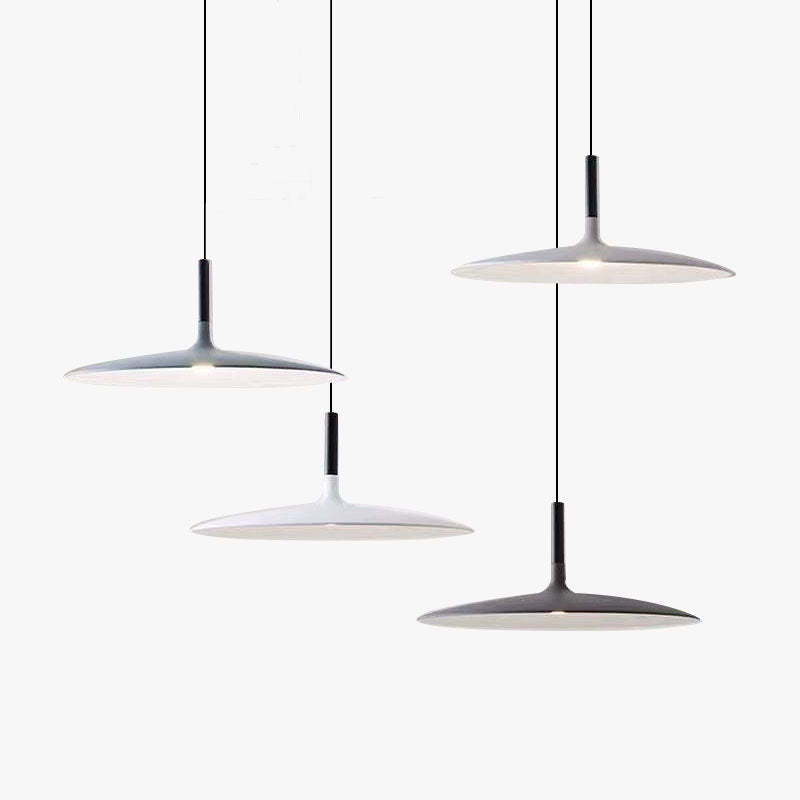 Modern Morandi Pendant Lights - Plate Shape, Industrial Design