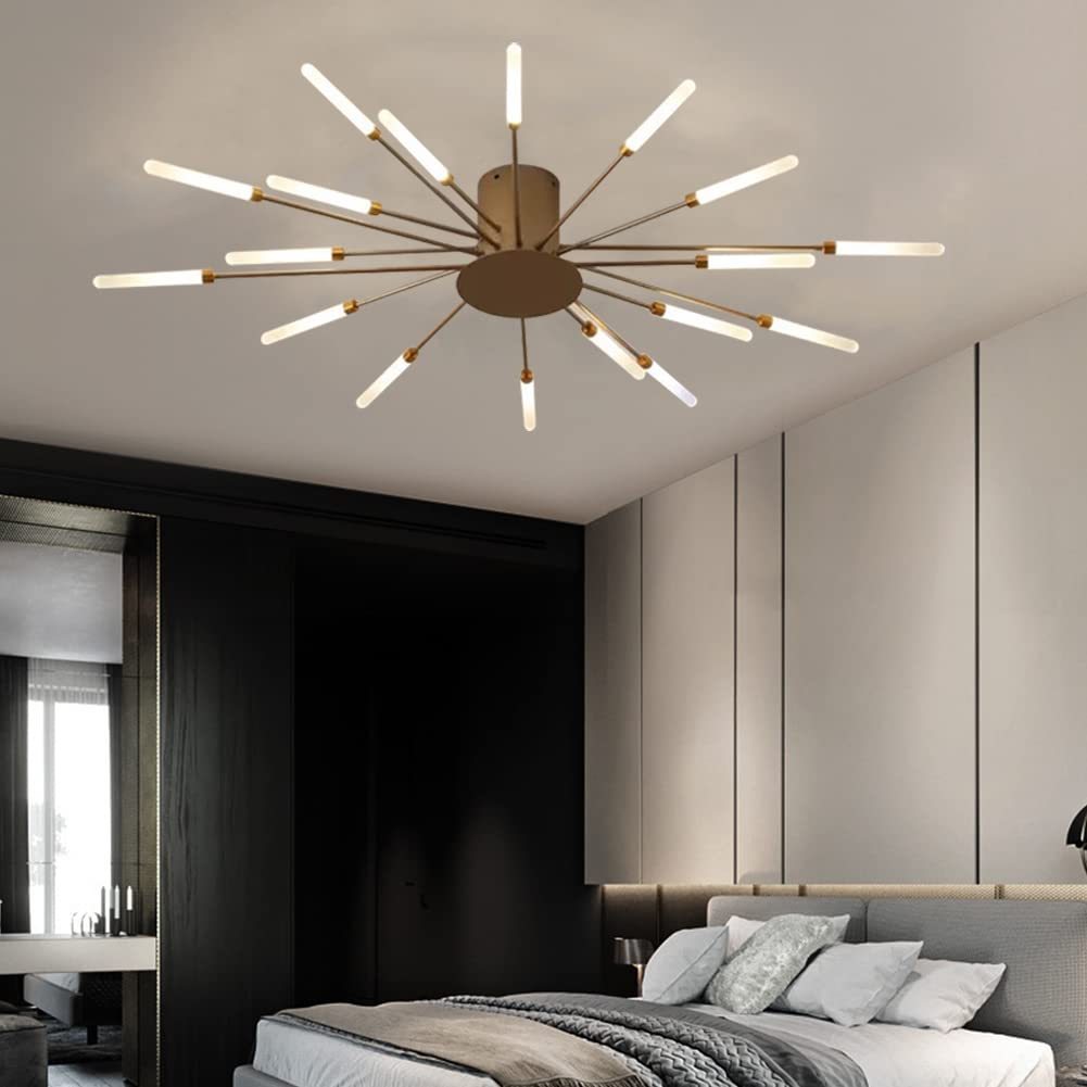 Lowry Fireworks Ceiling Light in Bedroom