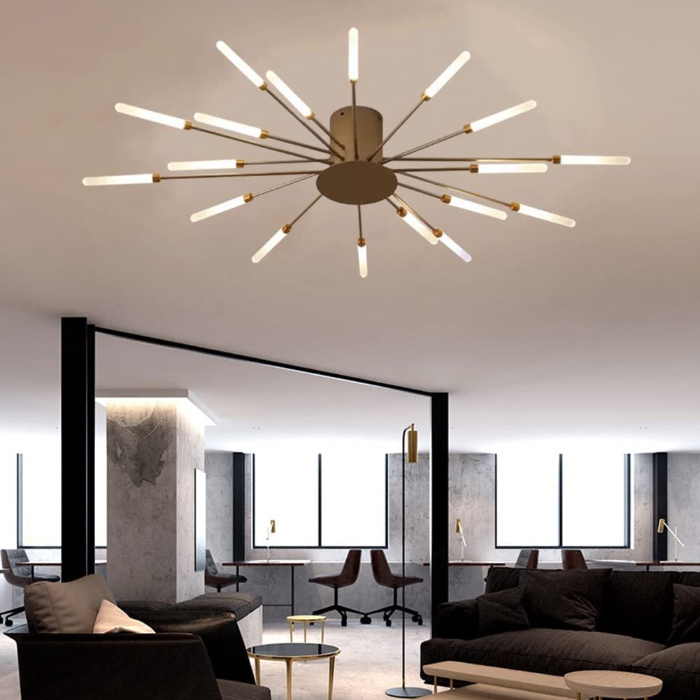Lowry Fireworks Ceiling Light, Modern Interior
