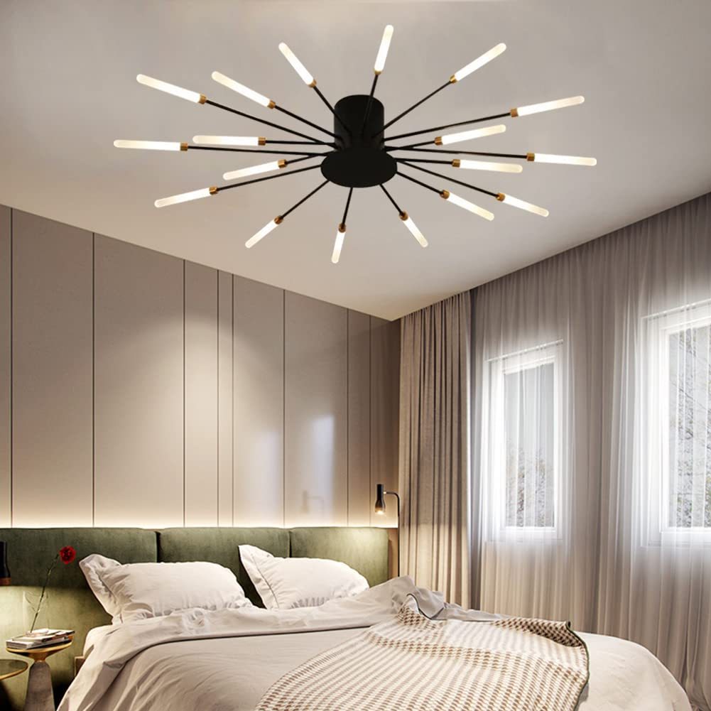 Lowry Fireworks Ceiling Light in Bedroom