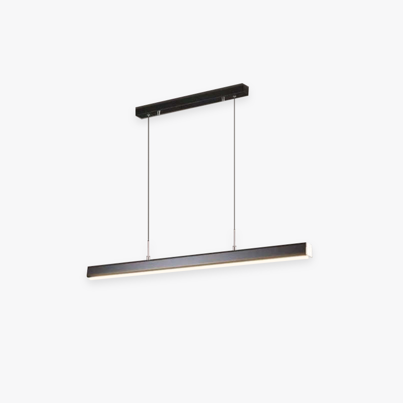 Modern linear LED pendant light for dining room lighting Edge Modern Linear Metal LED Pendant Light