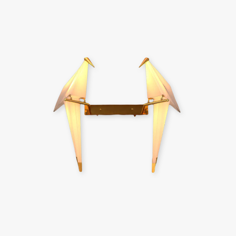 Clifford bird wall lamp, metal and acrylic