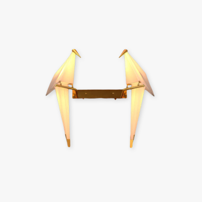 Clifford bird wall lamp, metal and acrylic