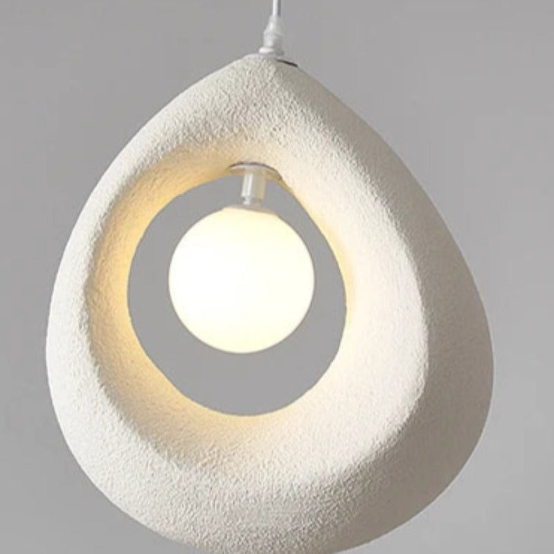 Modern Byers pendant light with textured PVC shade