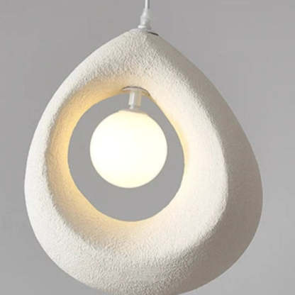 Modern Byers pendant light with textured PVC shade