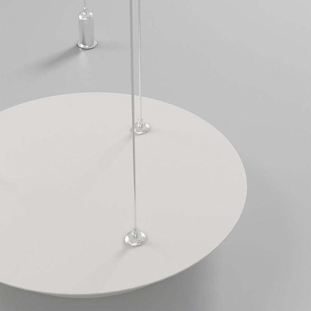 White Arisha pendant light - modern circular design