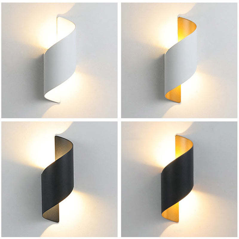 Orr metal wall lamps in white, black, gold by Las Sola