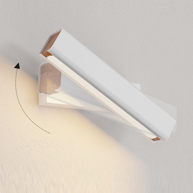Aqsa Modern White Rotatable Wall Lamp