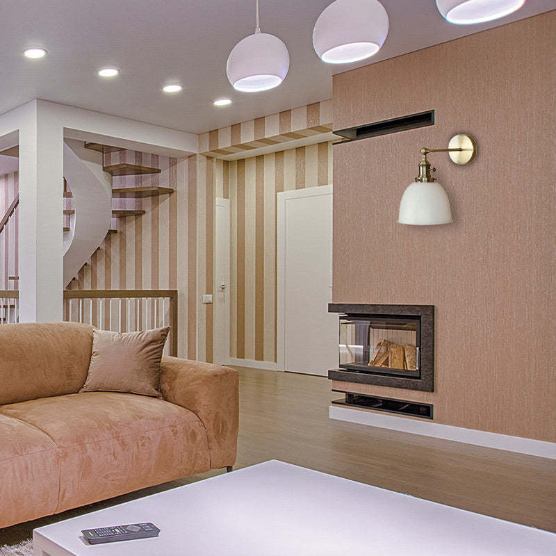 Retro Wall Lamp in Living Room - Vintage LED Bedroom Lighting