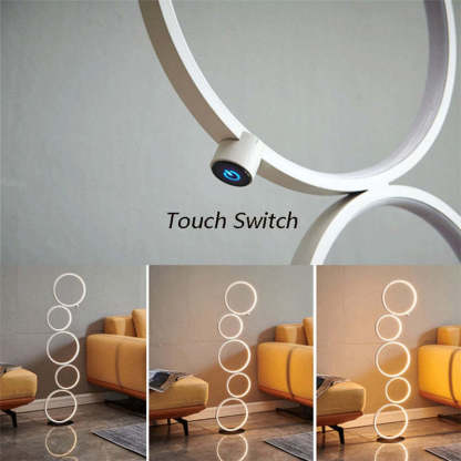 Arisha floor lamp: touch switch modern lighting.