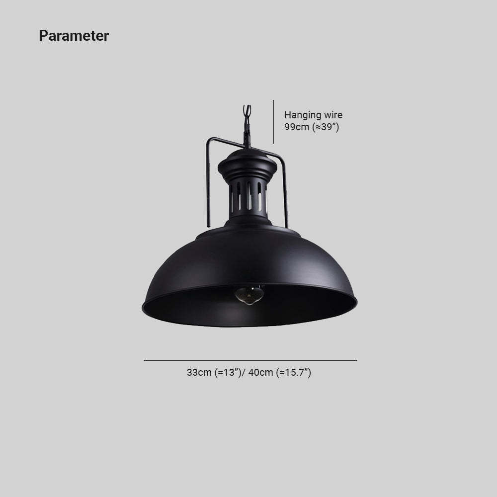 Alessio vintage pendant light dimensions.