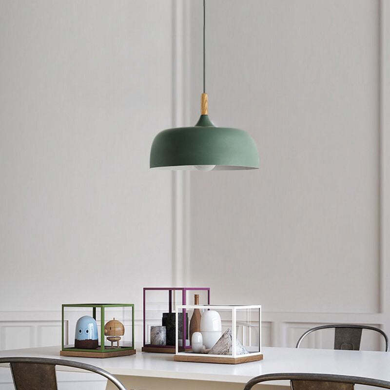 Green Leilani pendant light over dining table, Las Sola