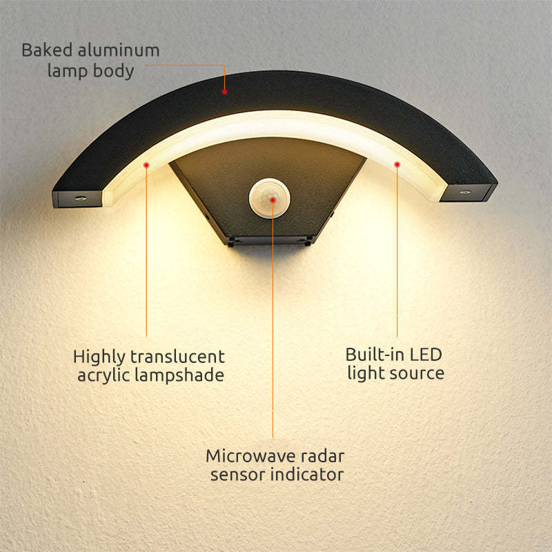 Orr Nordic LED outdoor lamp with motion sensor