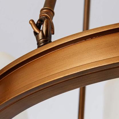 Copper Alessio Chandelier Ring Detail - Vintage Lighting