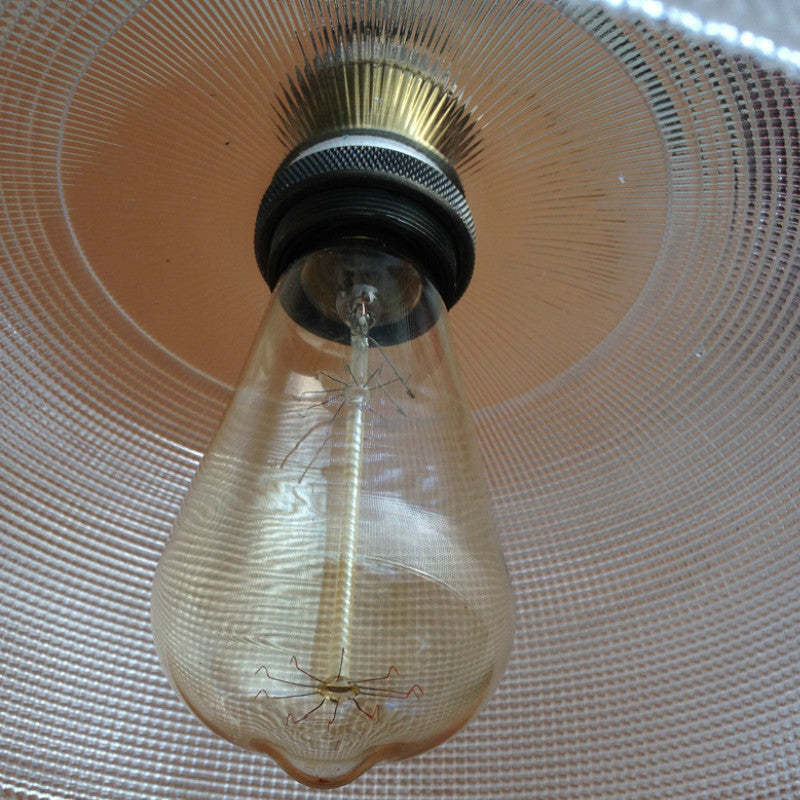 Hailie Glass Pendant Light bulb close-up