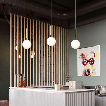 Valentina Modern Glass Ball Pendant Light