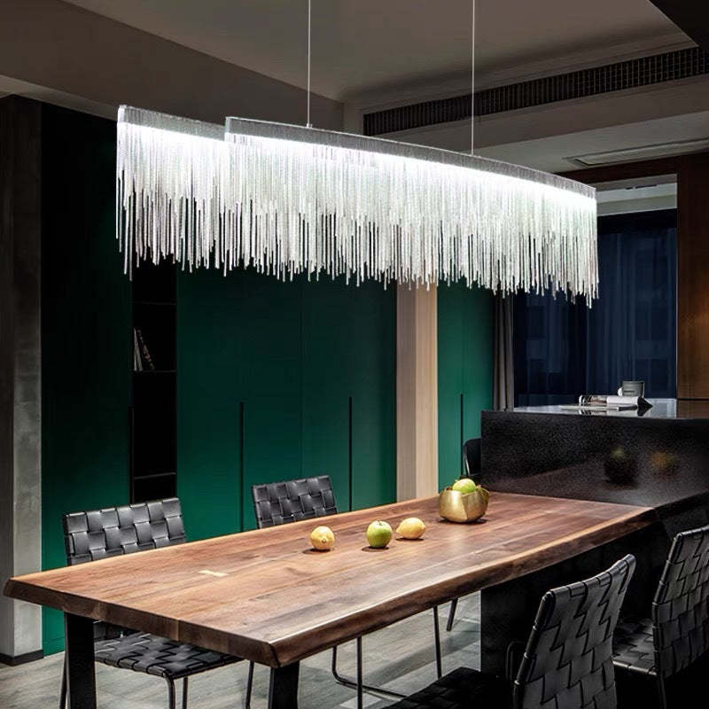 Marilyn Tassel Pendant Light over dining table