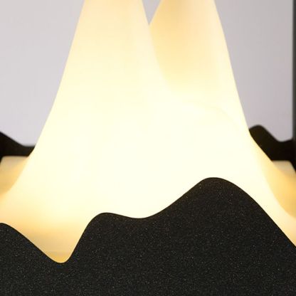 Modern mountain-shaped outdoor LED lamp by Las Sola